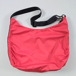 Lululemon On The Go Persimmon Pink Grey Crossbody Tote Bag Gym Commute Travel